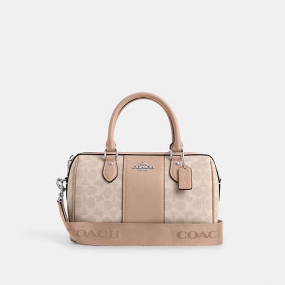 Coach Handbags - Rowan Satchel Bag In Signature Canvas